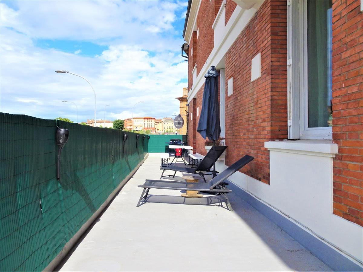 Le Bout Du Pont - 5 Min A Pied De La Gare Villebourbon Et De L'hypercentre - Vue Sur Pont Vieux - Grande Terrasse - 8 Couchages - 3 Spacieuses - 4 Lits - Places De Stationnement Gratuites Au Pied De L'immeuble Montauban