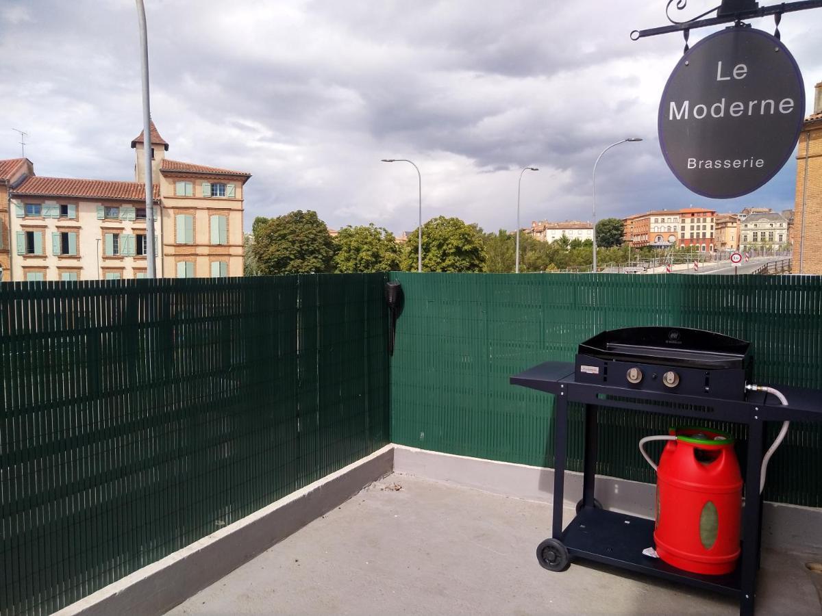 Appartement Le Bout Du Pont - 5 Min A Pied De La Gare Villebourbon Et De L'hypercentre - Vue Sur Pont Vieux - Grande Terrasse - 8 Couchages - 3 Spacieuses - 4 Lits - Places De Stationnement Gratuites Au Pied De L'immeuble Montauban